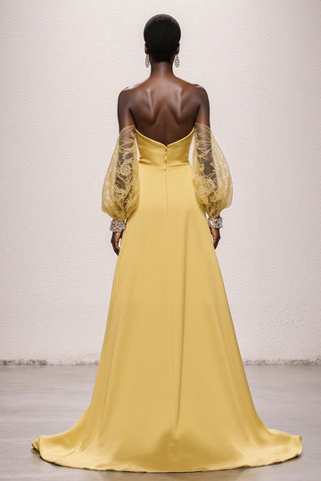 Daffodil Off the Shoulder Sheath Pageant Dress
